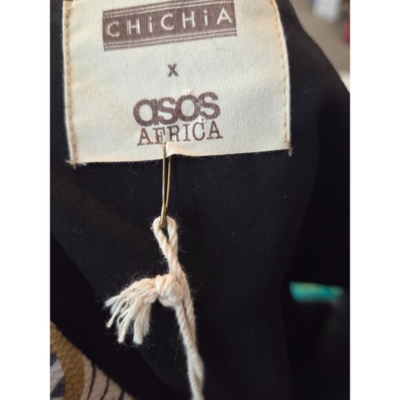 NWT ASOS Africa × Chichia Honeysuckle Fit & Flare Mini Dress Size 0X Office - Picture 7 of 8